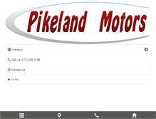 Tablet Screenshot of pikelandmotors.com